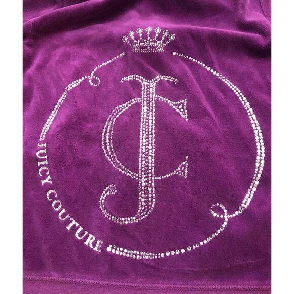 Vtg Juicy Couture Purple Zip Up Hoodie Size Small Purple - Picture 3 of 7